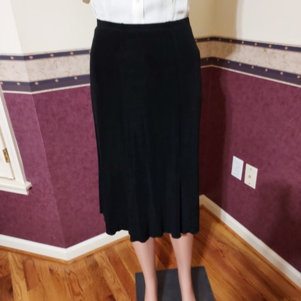 Vintage West End Women's Black A-Line Skirt Elastic Waist Size S NWOT